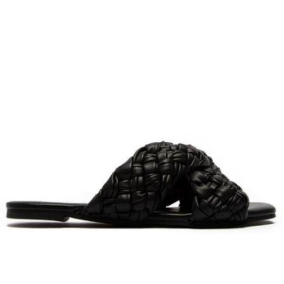 Shoes - !! NEW !! Braided Slide Sandals in Black